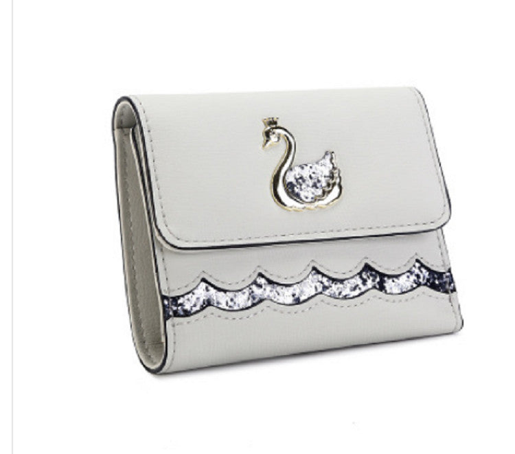 Women'S Wallet Short Section Three Fold Purese Student Wallet Female Coin Purse