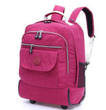 18 Inch Wheeled Backpacks For Laptop Waterproof Travel Trolley Backpack Large Capacity Men