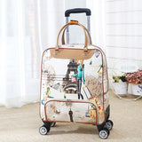 Women Rolling Luggage Bag, Cabin Travel Suitcase,Lightweight Trolley Case,Fashion Carry-Ons