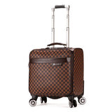Rolling Luggage Cabin Bag,18" Inch Suitcase With Wheel,Pu Trolley Case With Lock,Colorful Carry