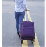 Travel  Rolling Luggage Bag On Wheel Business Travel Luggage Suitcase Oxford Spinner Suitcase