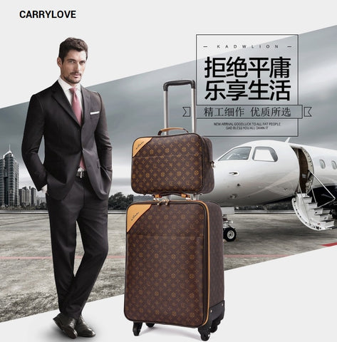Carrylove Classic Luggage Series 16/18/20/22/24 Inch Handbag+Rolling Luggage Spinner Brand Travel