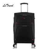 Letrend New Fashion 22 Inch Oxford Men Rolling Luggage Trolley Bag Suitcases Spinner Student Travel