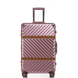 Aluminum Frame+Pc Rolling Luggage Travel Suitcase Bag,Men Trolley Case,Women Multiwheel