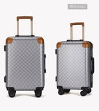 Carrylove Classic Grid Luggage Series 16/20/22/24 Inch High Quality  Pc Rolling Luggage Spinner