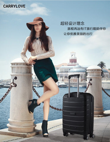 Carrylove Business Luggage Series 20/24/28 Inch Size High Quality Contracted Abs Rolling Luggage