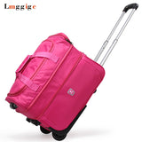 High Capacity Travel Suitcase Bag,Waterproof Oxford Cloth Rolling Luggage,21"23"27" Inch Trolley