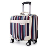 Travel Tale The Colours Of The Rainbow Pu 18"  Rolling Luggage Spinner Brand Travel Suitcase