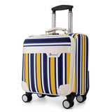 Travel Tale The Colours Of The Rainbow Pu 18"  Rolling Luggage Spinner Brand Travel Suitcase