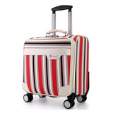 Travel Tale The Colours Of The Rainbow Pu 18"  Rolling Luggage Spinner Brand Travel Suitcase
