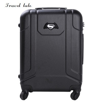 Travel Tale Batman Superman Cartoon Travel Luggage 20 Inches Abs+Pc Rolling Luggage Spinner