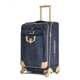 Polyester Rolling Luggage Travel Suitcase Bag,20"24"28" Inch Trolley Case,Nniversal Wheel Carry-On,