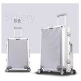 Aluminum Frame+Pc Rolling Luggage Travel Suitcase Bag,20"24"26"29" Inch Trolley Case,Nniversal