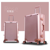Aluminum Frame+Pc Rolling Luggage Travel Suitcase Bag,20"24"26"29" Inch Trolley Case,Nniversal