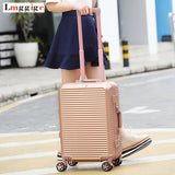 Aluminum Frame Travel Suitcase With Nniversal Wheel ,Rolling Luggage Bag,Multiwheel