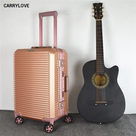 Carrylove Business Luggage Series 20/24/28Inch Size Aluminum Frame Pc Rolling Luggage Spinner Brand