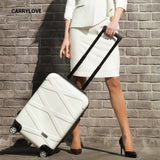 Carrylove Fashion Business Luggage Series 20/24/26 Inch Size Pc+Abs Rolling Luggage Spinner Brand