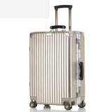 Metal Wrap Angle Pc Koffer Suitcase With Wheels 20"24"26"29"Travel Trolley Case Hardside Rolling