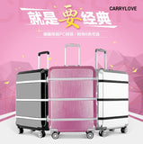 Carrylove Fashion Luggage Series 20/24/26/29 Inch Size Pc+Abs Rolling Luggage Spinner Brand