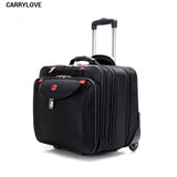 Carrylove Business Luggage Series 18 Inch Size Boarding Fashion  Oxford Rolling Luggage Spinner
