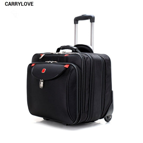 Carrylove Business Luggage Series 18 Inch Size Boarding Fashion  Oxford Rolling Luggage Spinner