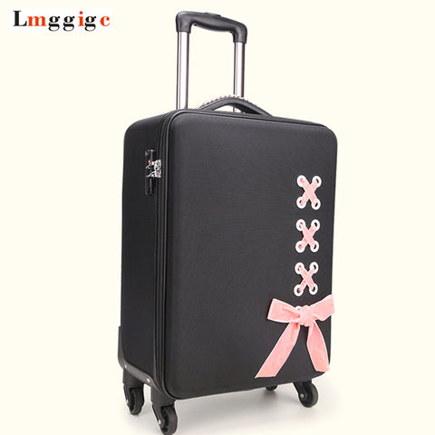 New Women Rolling Luggage Suitcase Bag ,Fashion Trolley Travel Case With Wheel,20"24"Inch