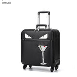 Carrylove Fashion Cartoon Series 16/20/24 Inch Creativity Pu Rolling Luggage Spinner Brand Travel