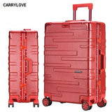 Carrylove Fashion Luggage 20/24/26/29 Size Perfect High-Quality Pc Rolling Luggage Spinner Brand