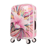 Letrend Korea Fashion Rolling Luggage Spinner Women Suitcase Wheels Trolley Case 20 Inch Abs+Pc