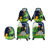 18" Kids Luggage Set Cartoon Animal Rolling Spinner Luggage Children Suitcases Wheel Trolley Travel