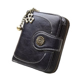 2018 New Vintage Button Phone Purses Women Wallets Female Purse Leather Brand Retro Ladies Long