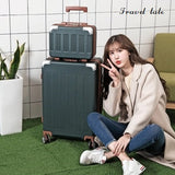 Travel Tale Fashion Password Restoring Ancient Ways Abs+Pc 14/20/22/24/26 Inch Size Rolling Luggage