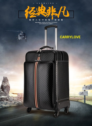 Carrylove  Fashion Luggage Series 16/20/22/24 Inch High Quality  Pvc Rolling Luggage Spinner