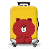 Luggage Cover Protecting Suitcase Blue Elastic Cute Panda Pattern Luggage Protector For 18-31