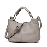 Best Special Offer New Bucket Quality Genuine Leather Women Handbags 2018 Brand Tote Bag Plaid