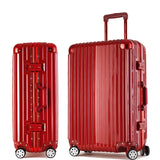 20"24"28" Carro Vintage Aluminum Luggage Maletas Rolling Hardside Cabin Koffer Travel Case
