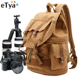 Etya Brand Canvas Men'S Travel Bag Weekend Bag Fashion Large Capacity Camera Bag Backpacks