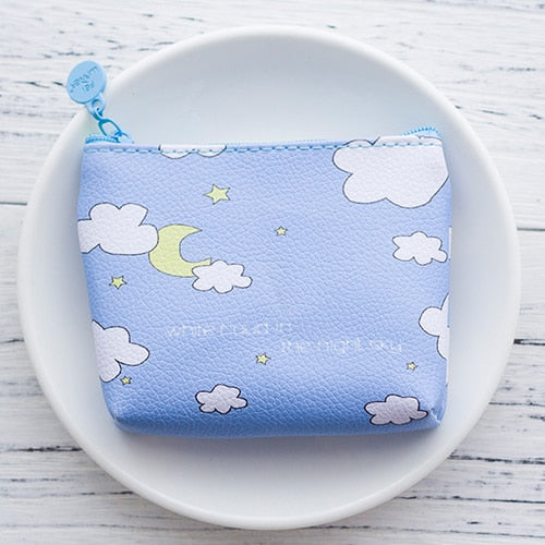 Etya High Quality Brand Wallet Women Animal Picture Cat Small Purse Pu Leather Wallet Female Zipper