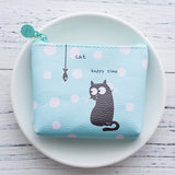 Etya High Quality Brand Wallet Women Animal Picture Cat Small Purse Pu Leather Wallet Female Zipper