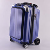 2018 Multi-Function 21 Inches Boy Scooter Suitcase Creative Pc Trolley Case 3D Extrusion Business