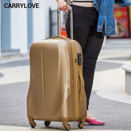 Carrylove Business Luggage Series 20/24 Inch Size Gold  Pc Rolling Luggage Spinner Brand Travel