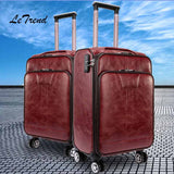 Letrend Rolling Luggage Spinner 32 Inch High Capacity Business Trolley Carry On Suitcases Wheels