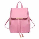 Backpack Women Pu Leather Female Backpacks Teenager School Bags Mochila Feminina Rucksack