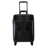Crocodile Pattern Rolling Luggage Bag,High Quality Travel Suitcase,Trolley Case Valise With