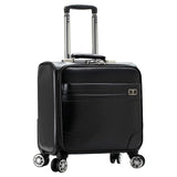 New Fashion Pu Suitcase Trolley Luggage Male Female Universal Wheels Aluminium Alloy Rod Trolley