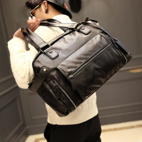 Fashion Handbag Business Travel Bags Briefcase Handbags High Capacity Casual Baggage Leather