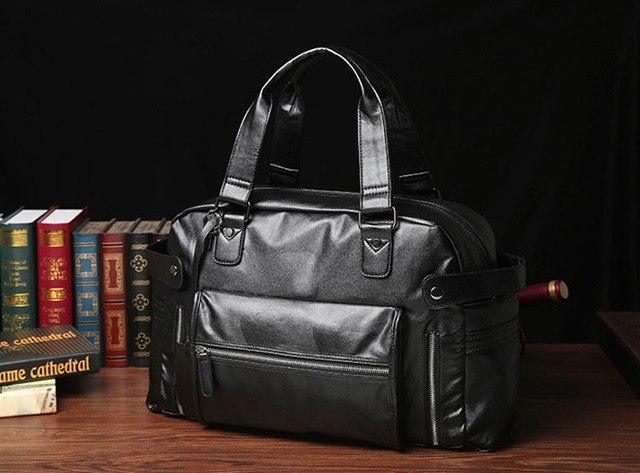 Fashion Handbag Business Travel Bags Briefcase Handbags High Capacity Casual Baggage Leather