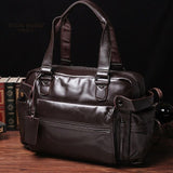 Fashion Handbag Business Travel Bags Briefcase Handbags High Capacity Casual Baggage Leather
