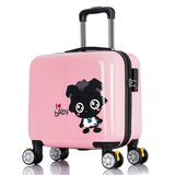 Little Grey Universal Wheels Trolley Luggage Pc16 Child Cartoon Luggage Bag Travel Bag Waterproof