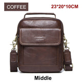 Contact'S Genuine Leather Shoulder Bags Fashion Men Messenger Bag Small Ipad Male Tote Vintage
